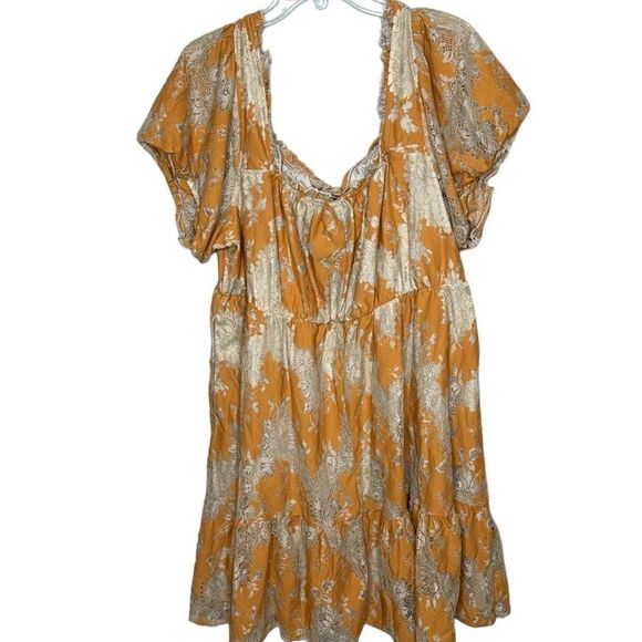 Torrid Mini Two Toned Lace Tiered Babydoll Dress. Size 3X. - Picture 8 of 14